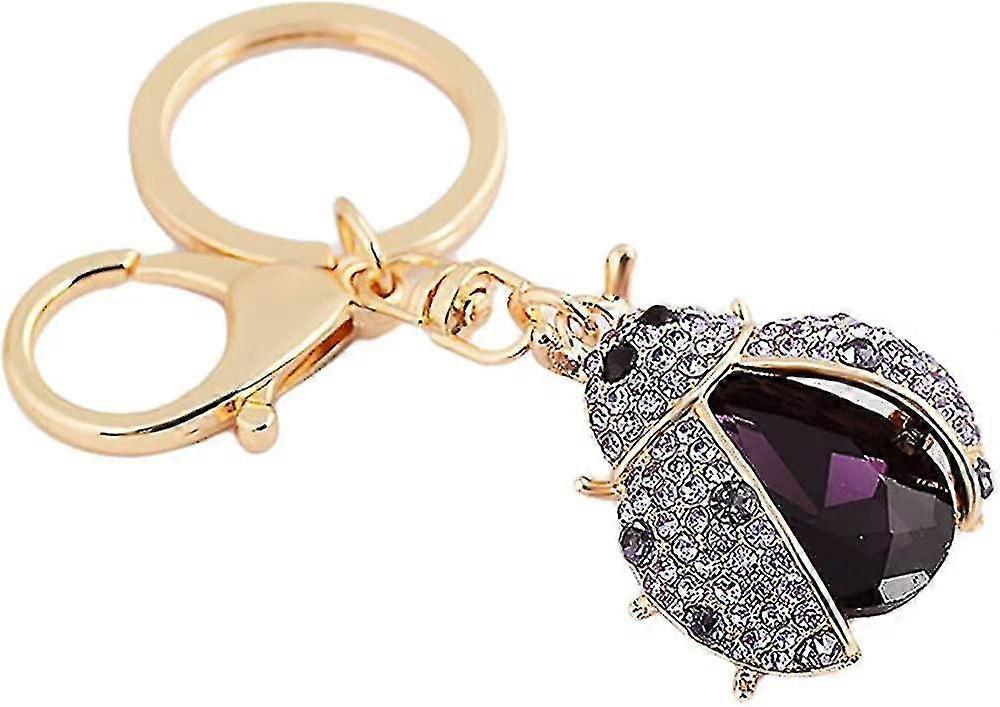 Car Handbag Keychain Key Pendant Charm Ornaments Key Ring - Ladybug Shape