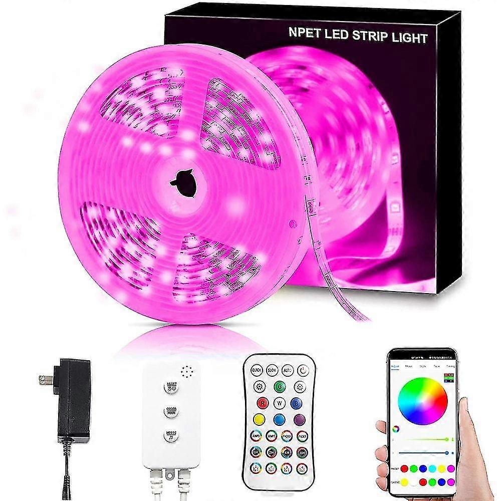 LED Strip Light RGB WiFi App Control 20m 65,6 pés App Control Trabalho com Alexa Google Assistant Color C