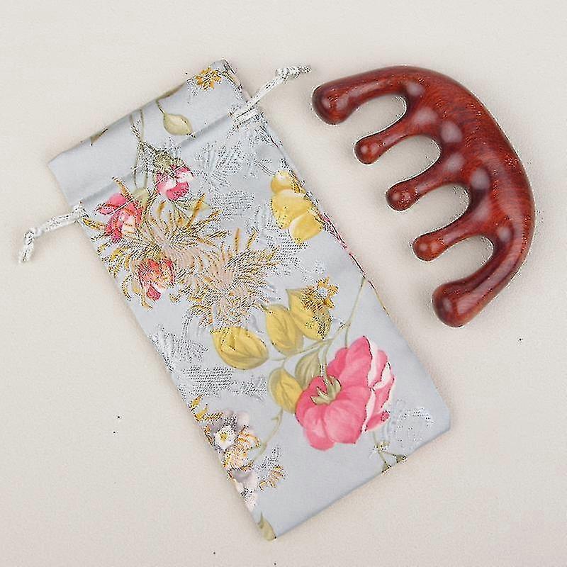 مشط خشبي ، مشط تصفيف الشعر الخشبي ، مشط فروة الرأس متعدد الأغراض Gua Sha ، مشط التدليك ، مشط خشبي واسع الأسنان من خشب الصندل أفضل هدية