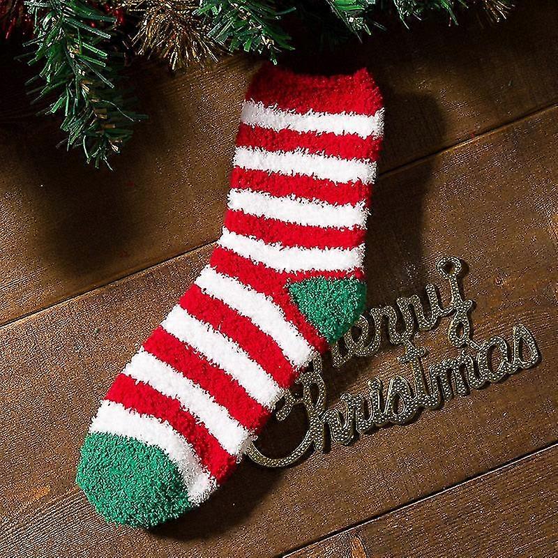 1 par de calcetines de navidad calcetines de mujer calcetines de navidad de invierno casual calcetines de algodón dibujos animados cálidos lindos calcetines de niñas para damas A
