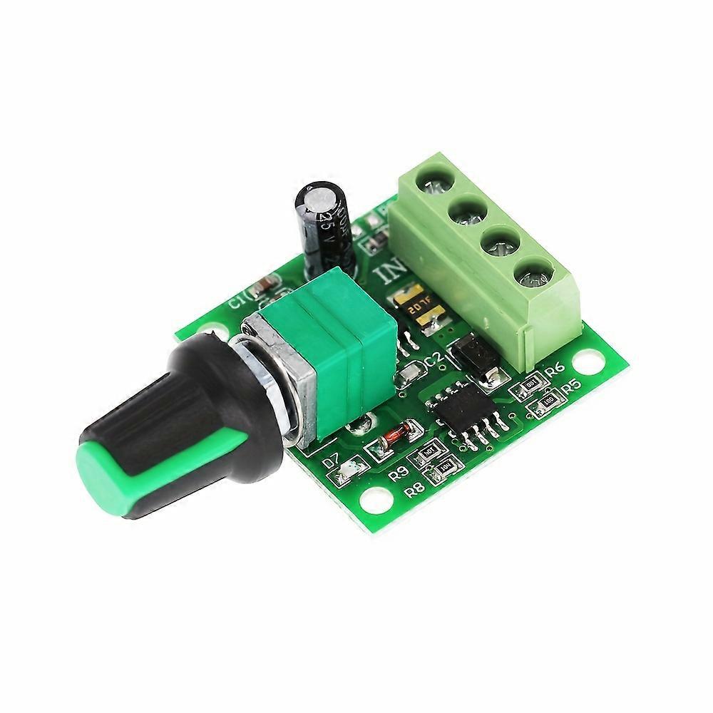 DC Motor Speed Controller PWM 1803BK, DC 1.8v 3v 5v 6v 7.2v 12v 2A 30W Low Voltage Adjustable Driver Motor Speed Regulator With Speed Control Knob