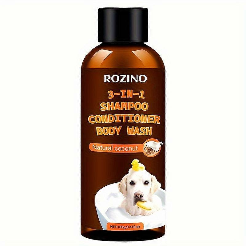 Nourishing Coconut Pet Care 3-in-1 Shampoo - Deep Cleans, Moisturizes, Glossy Coat - Gentle & Safe for Cats and Dogs of All Sizes