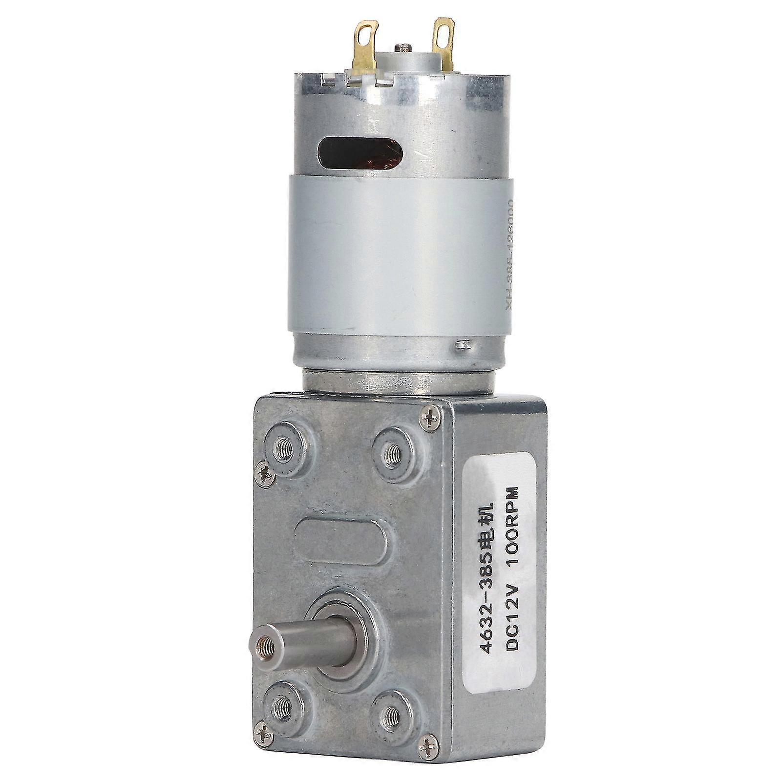 12V DC Gear Motor - 100RPM, CWCCW Rotation for Window Door Winch