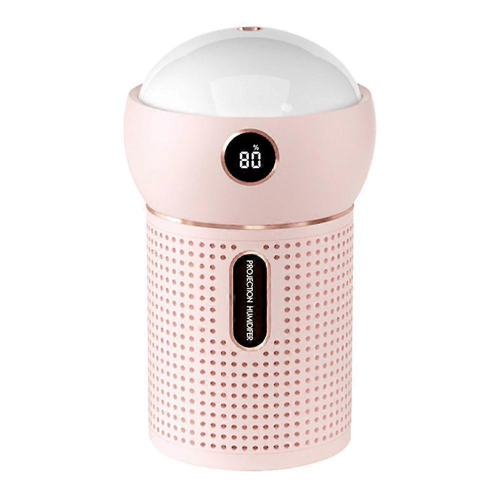 Usb Projection Air Humidifier Diffuser Usb Rechargeable Essential Oil Diffusers Moisturizing Spray Maker-pink