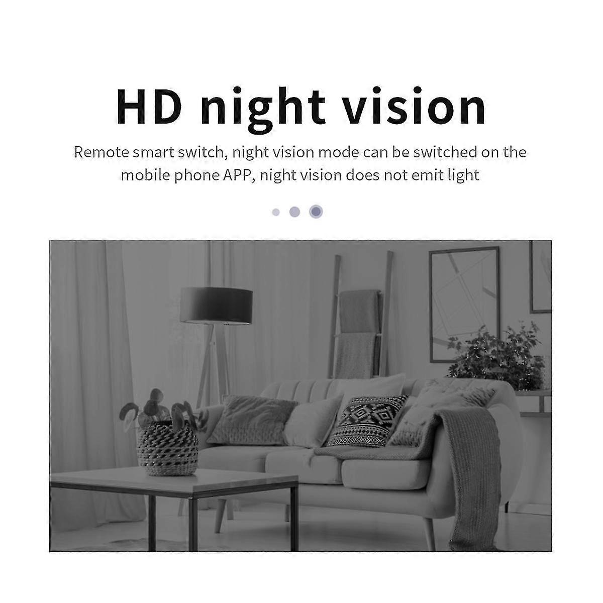 Rotate Mini Camera Two-way Intercom Ultra Small Cam Night Vision Wireless Indoor Camera Low Power Consumption