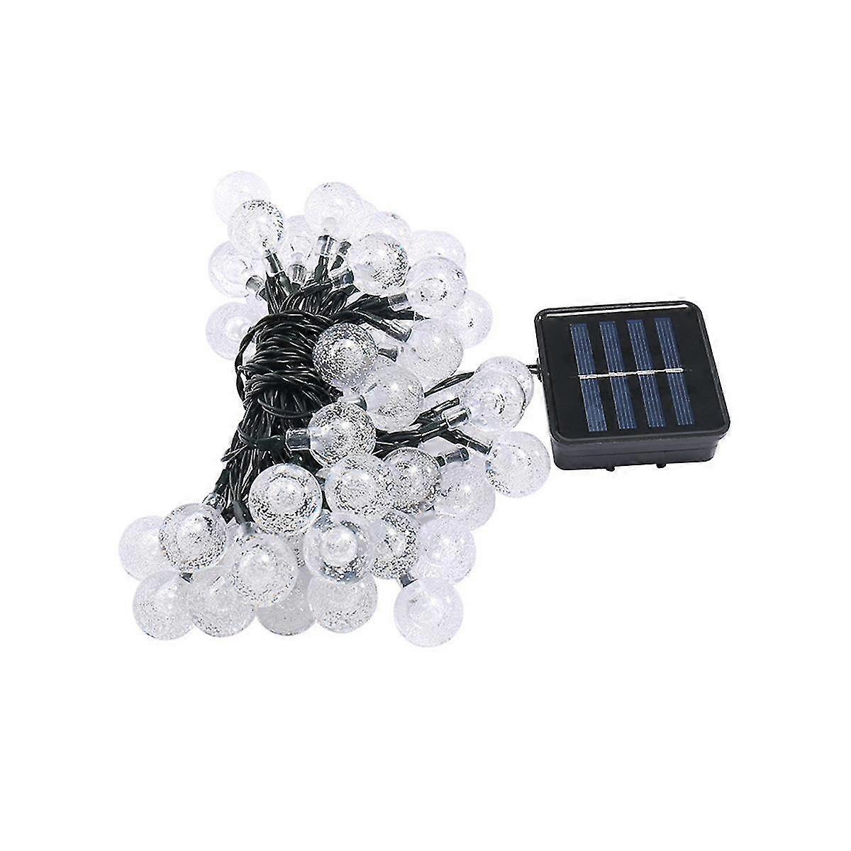 Solar Outdoor Crystal Globe Lights With 8 Modes Waterproof Solar Powered Patio Light