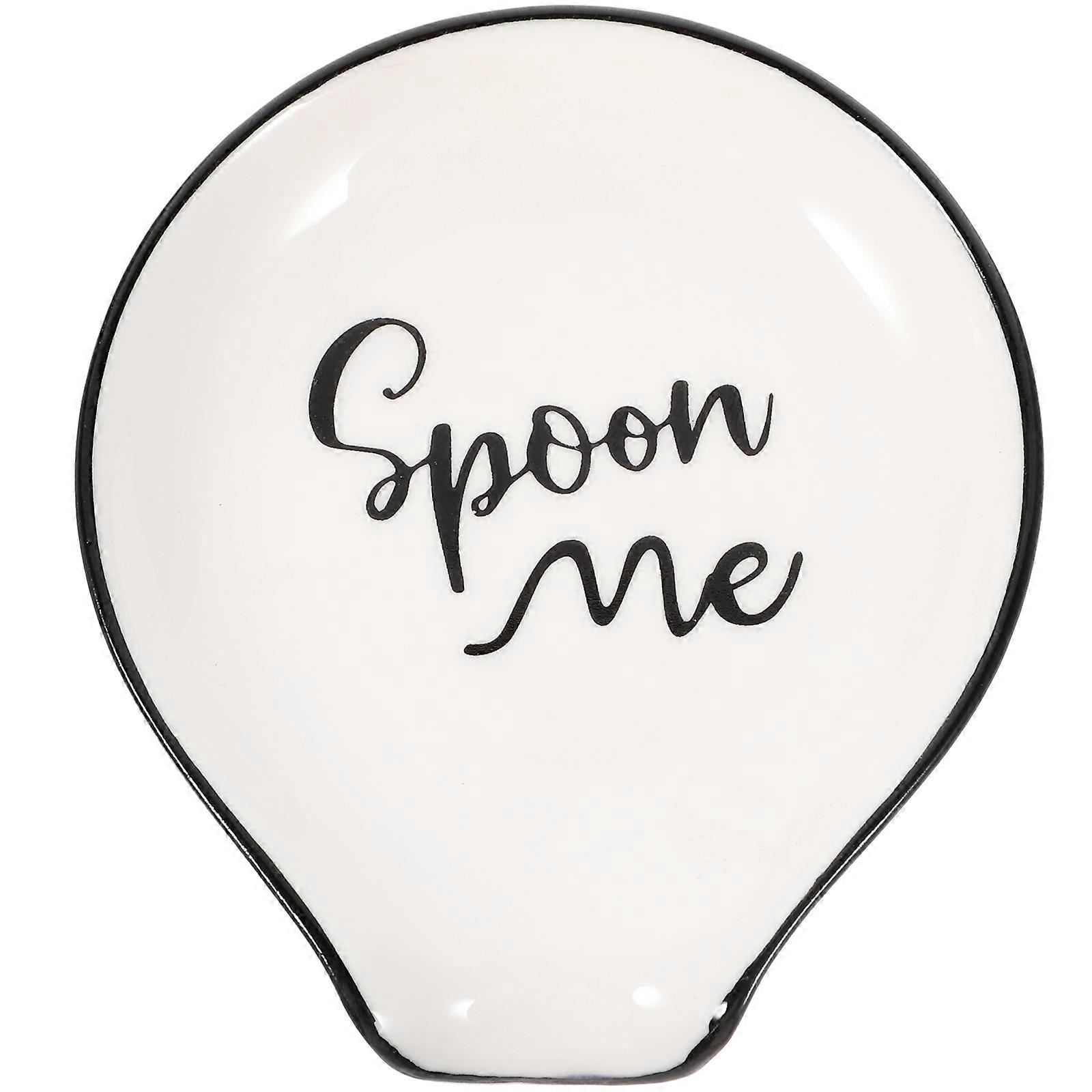 Ceramic Spoon Rest Scoop Holder Kitchen Countertop Spoon Rest Table Scoop Rest