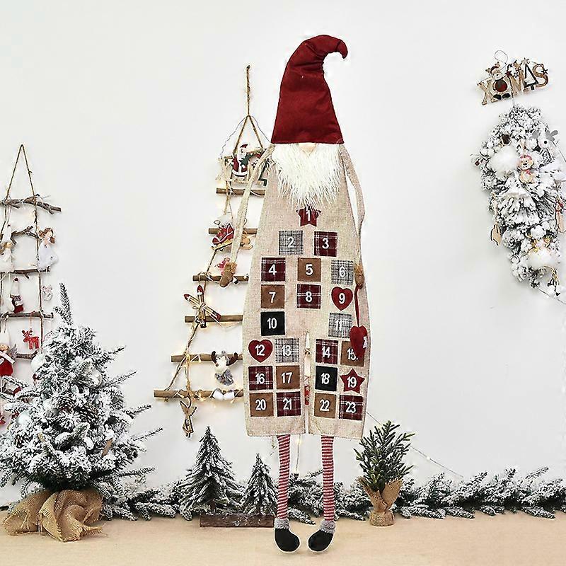 Christmas Countdown Calendar Forest Theme Door Decoration with Advent Numbers, Eco-Friendly Material, and Colorful Design