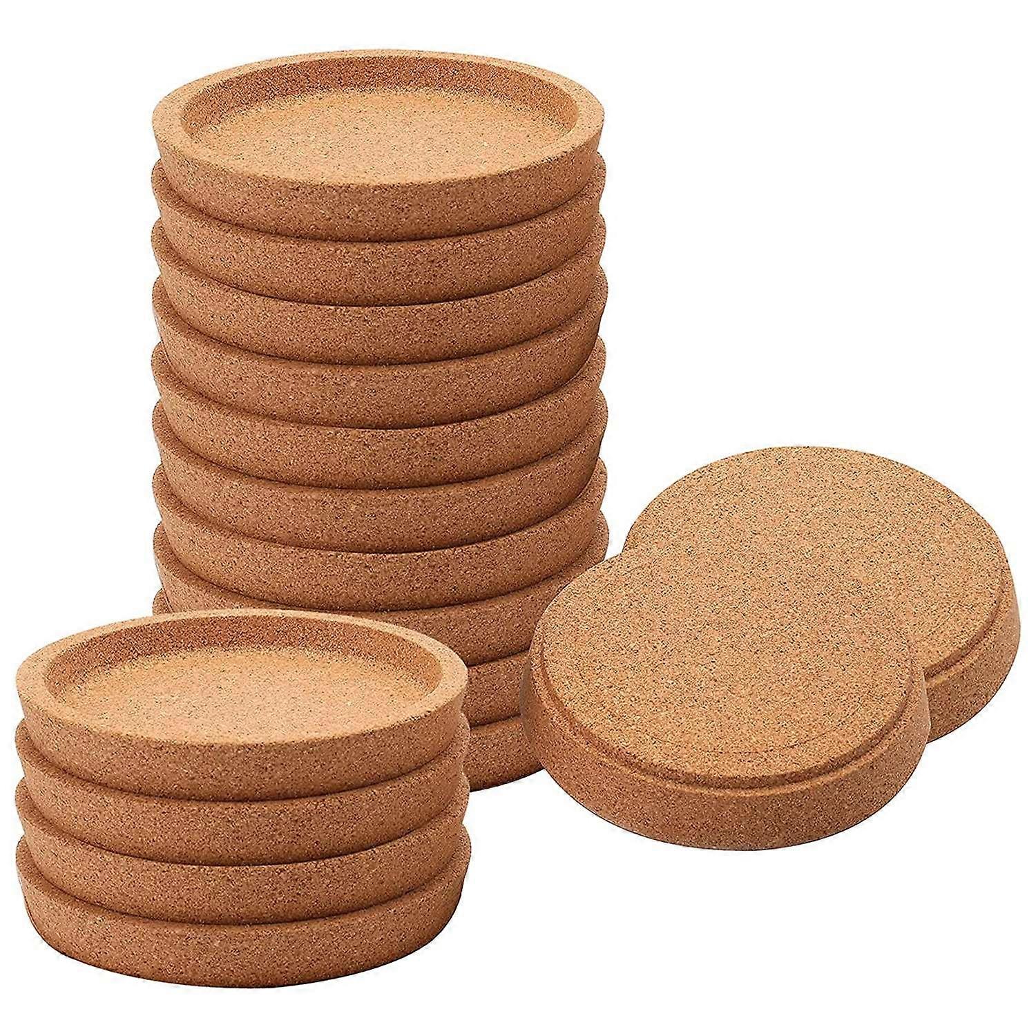 Round Cork Coasters for Drinks,4 Inch Absorbent Round Cork for Most Kind of Mugs in Office,Home,or