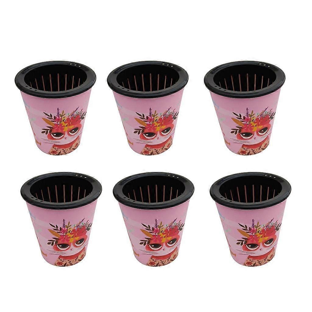 6x Self Watering Planter Pot Cup-shaped Cat