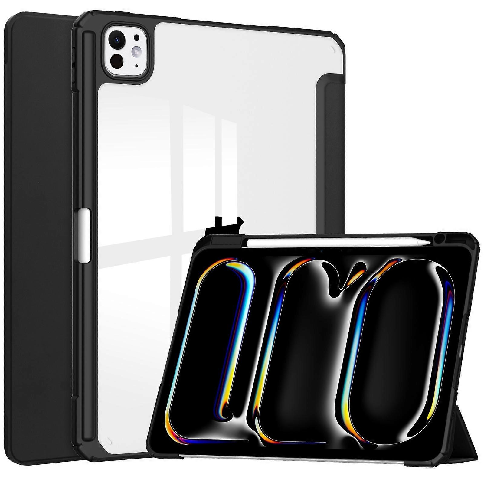 3-fold Smart Leather Tablet Case For iPad Pro 13 2024