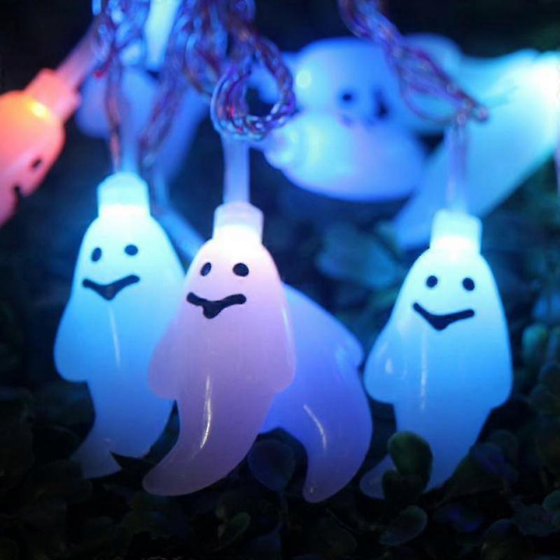 Led Light Ghost String Lamp Halloween Party Decor Prop Lot ~SSZFV
