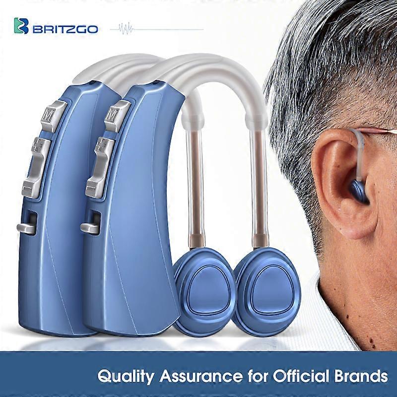 Britzgo Deaf Hearing Aids,Wireless Invisible Digital Noise Magnetic Suction Charging Sound Amplifier Behind The Ear VHP-1220