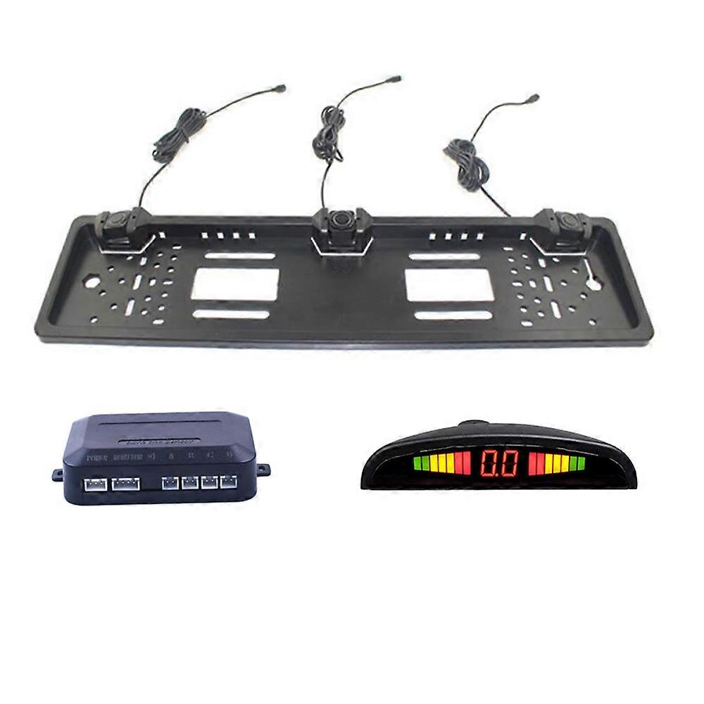 Car Parking Sensors Kit - 4/6/8 Sensor Backup Radar With LCD Display, For Reversing Assist & Collision Prevention-1022803