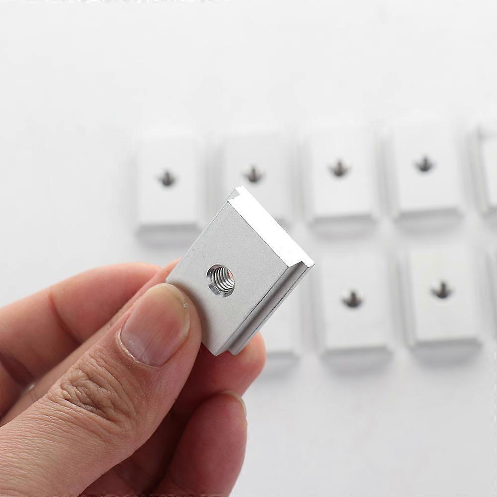 10db M6 / M8 T-Track csúszka alumíniumötvözet T hornyú anya famegmunkáló szerszámhoz