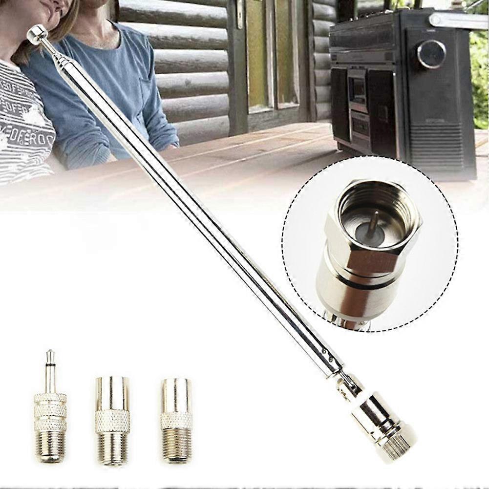 1 Piece Replacement Telescopic Aerial Antenna TV Radio DAB AM/FM Universal Telescopic Aerial Antenna Length 75cm