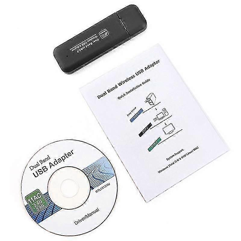 Wifi Network Receiver Adapter 5ghz Dual Wireless Band 1200mbps