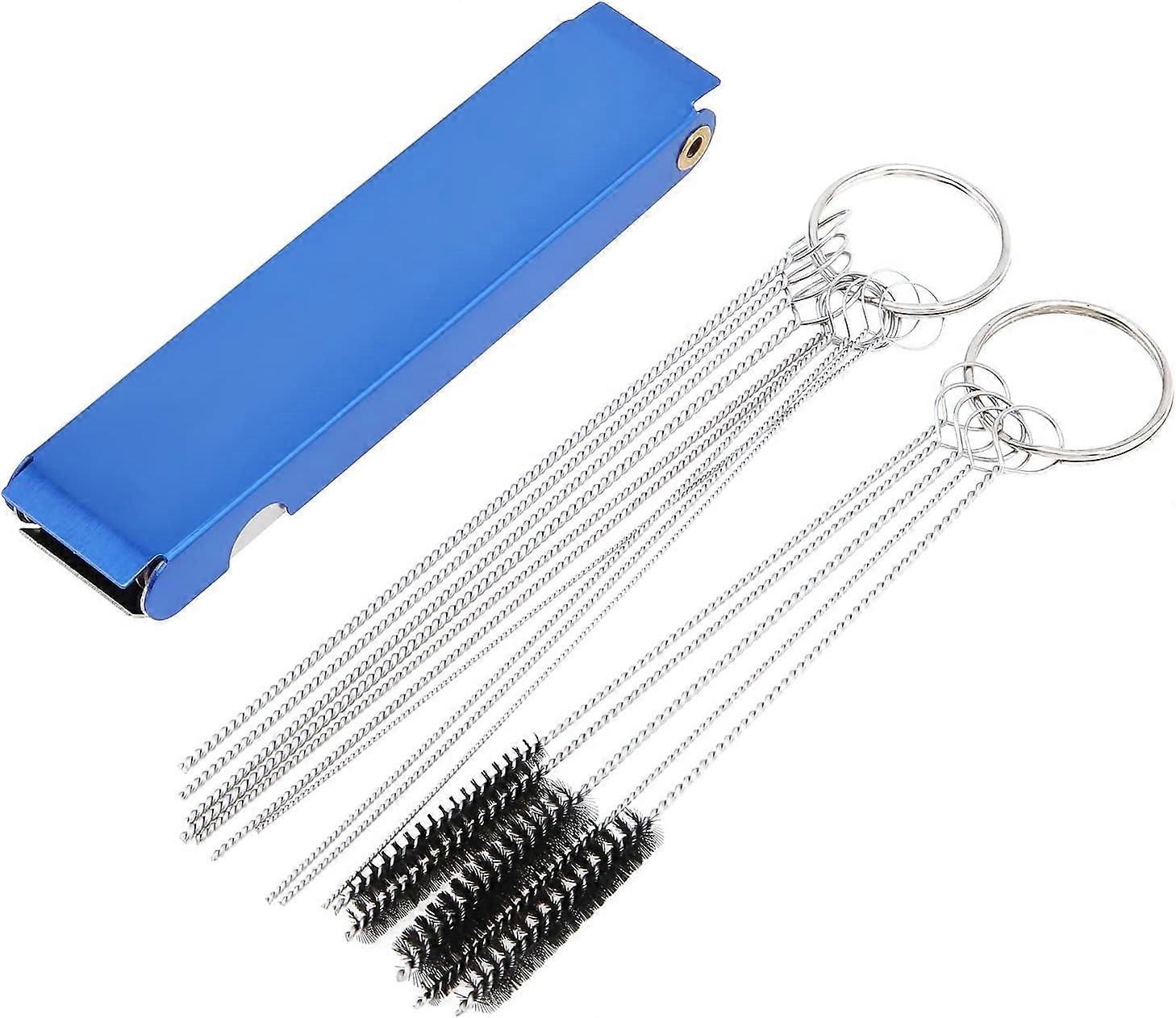 18-in-1 Carburetor Cleaning Tool Kit – 13 Cleaning Needles + 5 Brushes – By QUAYUB