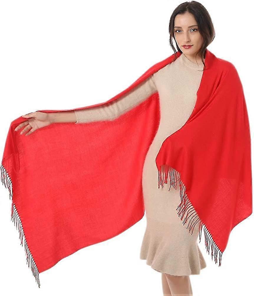 Kvinner Shawl Wrap skjerf Pashmina Kasjmir Soft Gaveidé Bryllup Jul