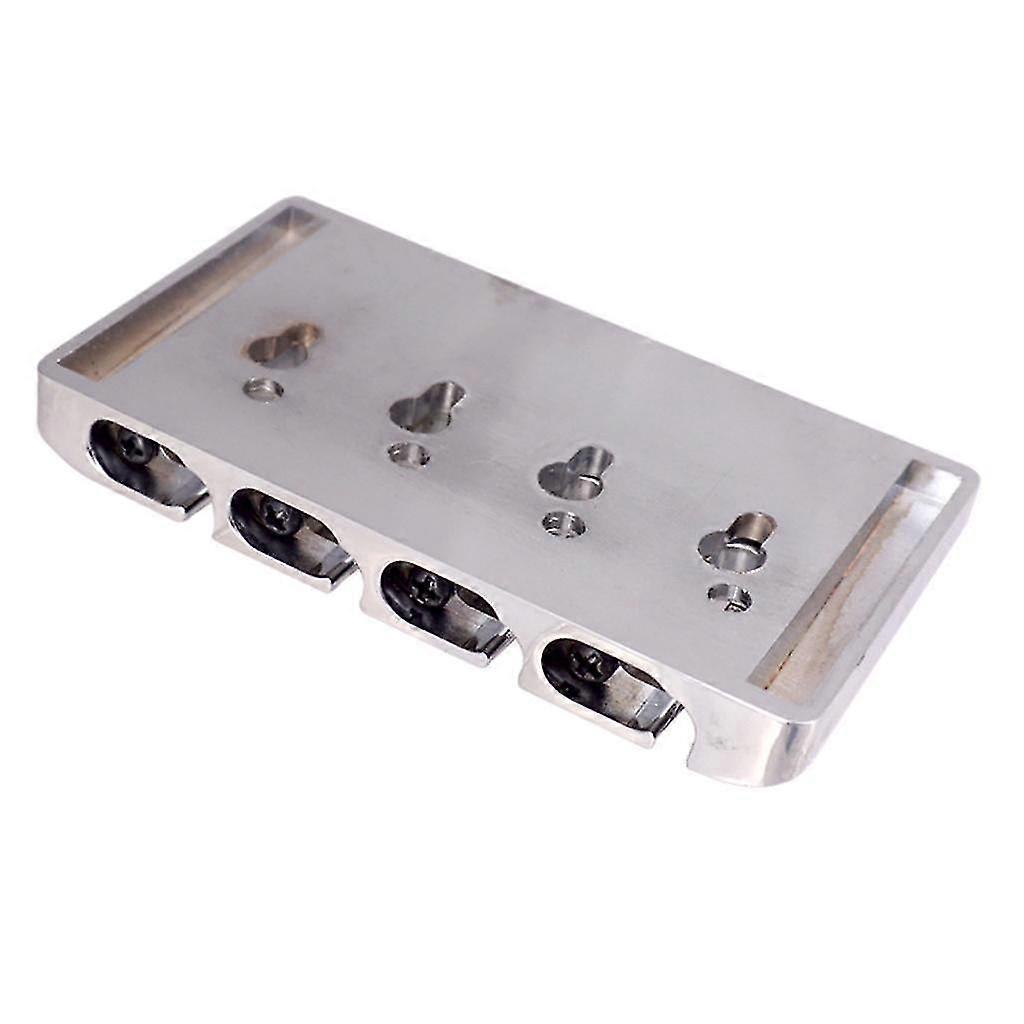 High quality electric bass roller saddles bridge tailpiece for 4-string electric