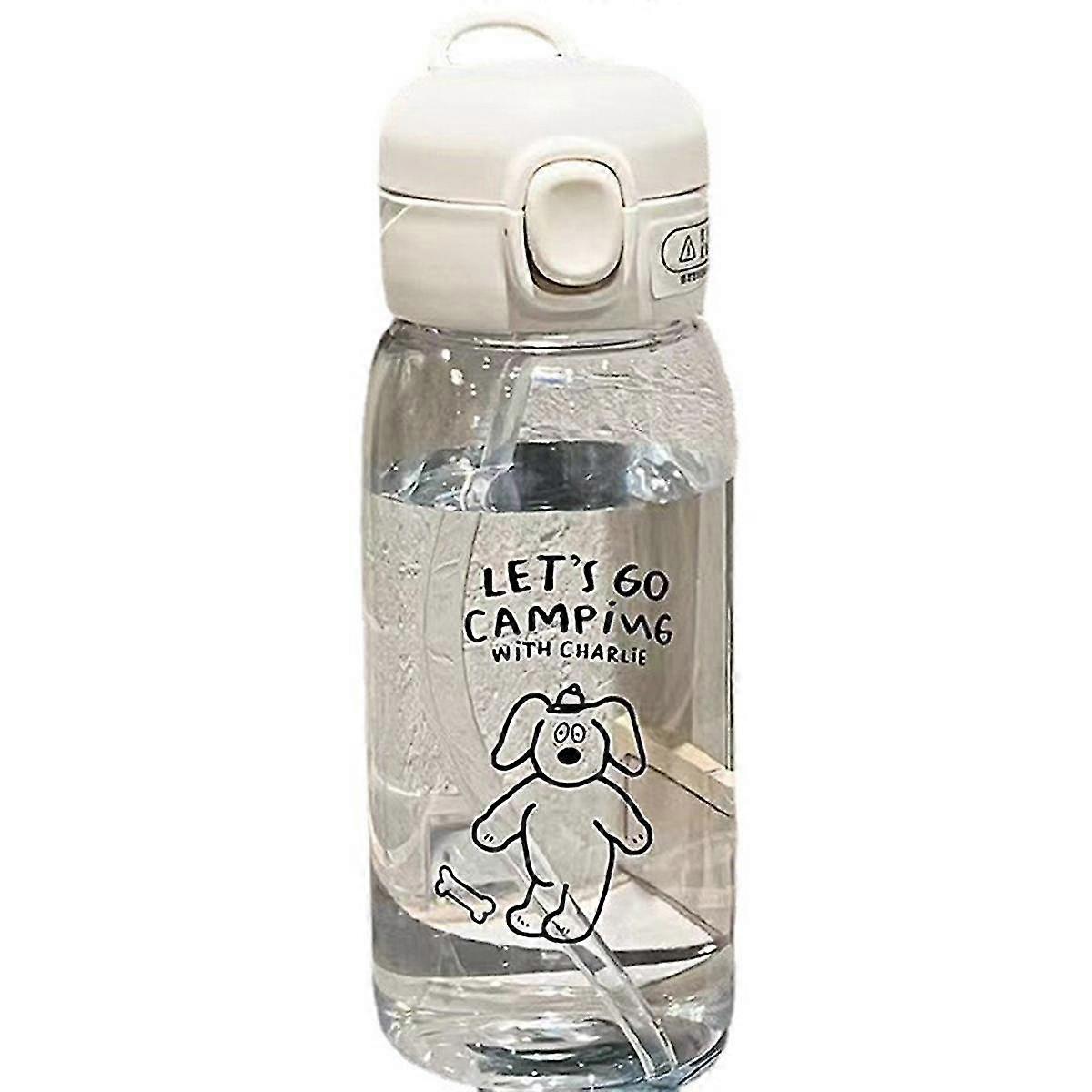 Plastic Water Bottle Water Cup with Straw Large Capacity Portable Drop Resistant and Portable Cup C