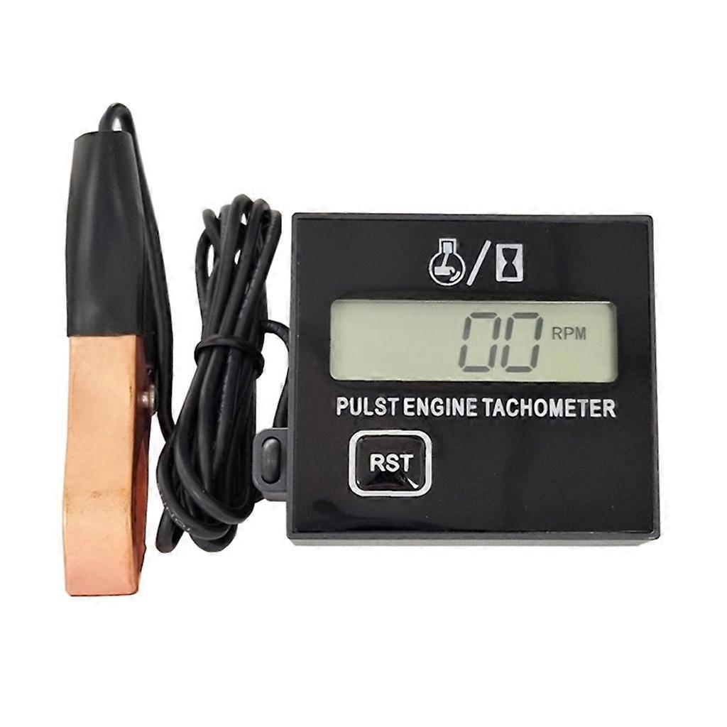 Gasoline Engine Tach Hour Meter Gauge Tachometer Marine Inductive Speedometer