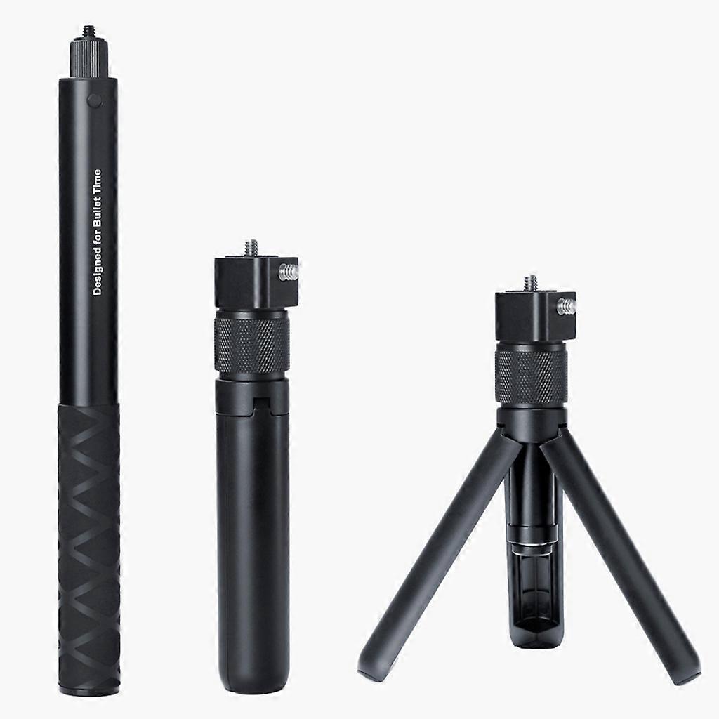 Bullet for Time Bundle Kit Invisible Selfie Stick Tripod Handle 1/4 Screw 28-111cm for Insta 360 One/One X/One R