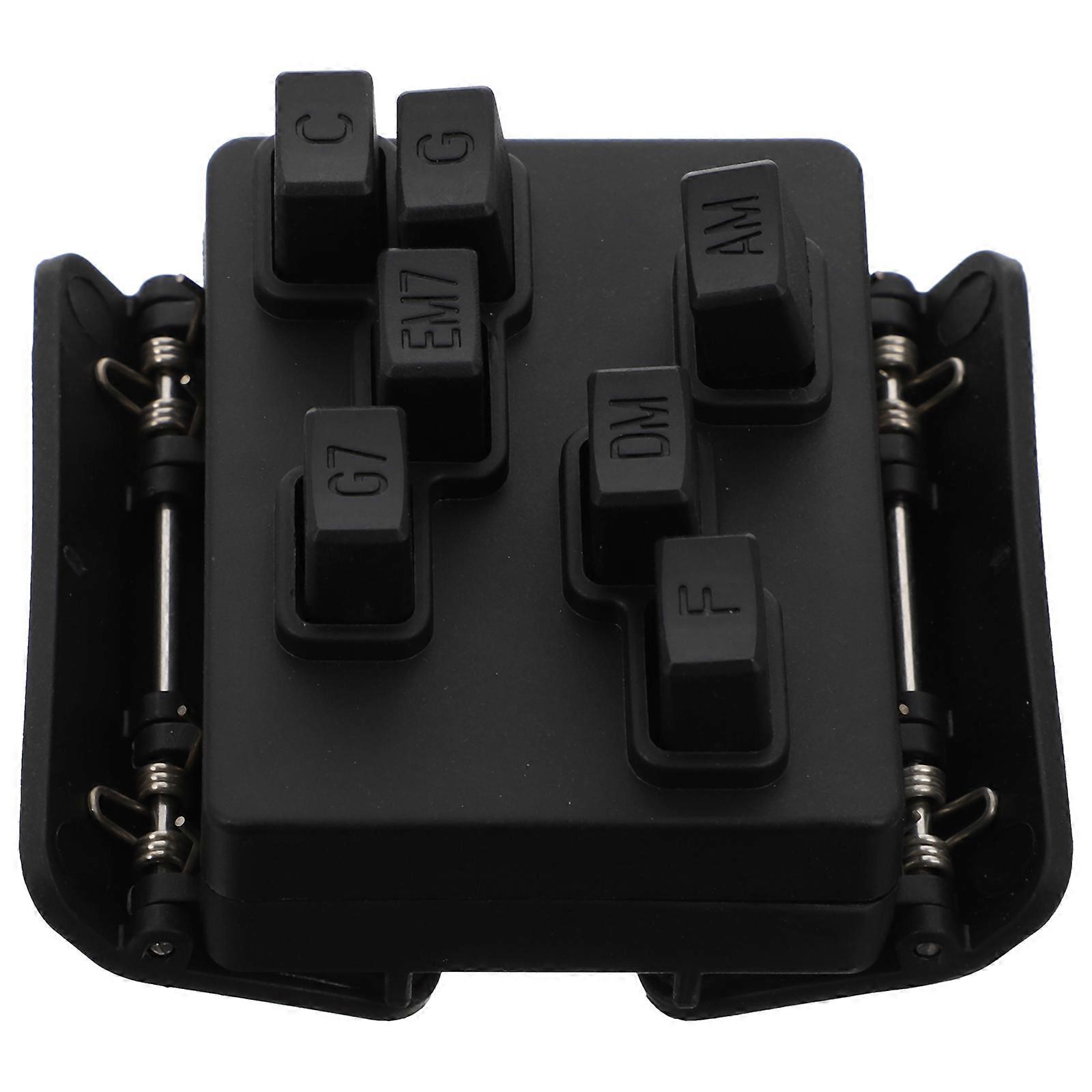 Black Ukulele Teaching Practice Aid Ukulele Chords Training Tool Practice Chord Tool 7X6cm