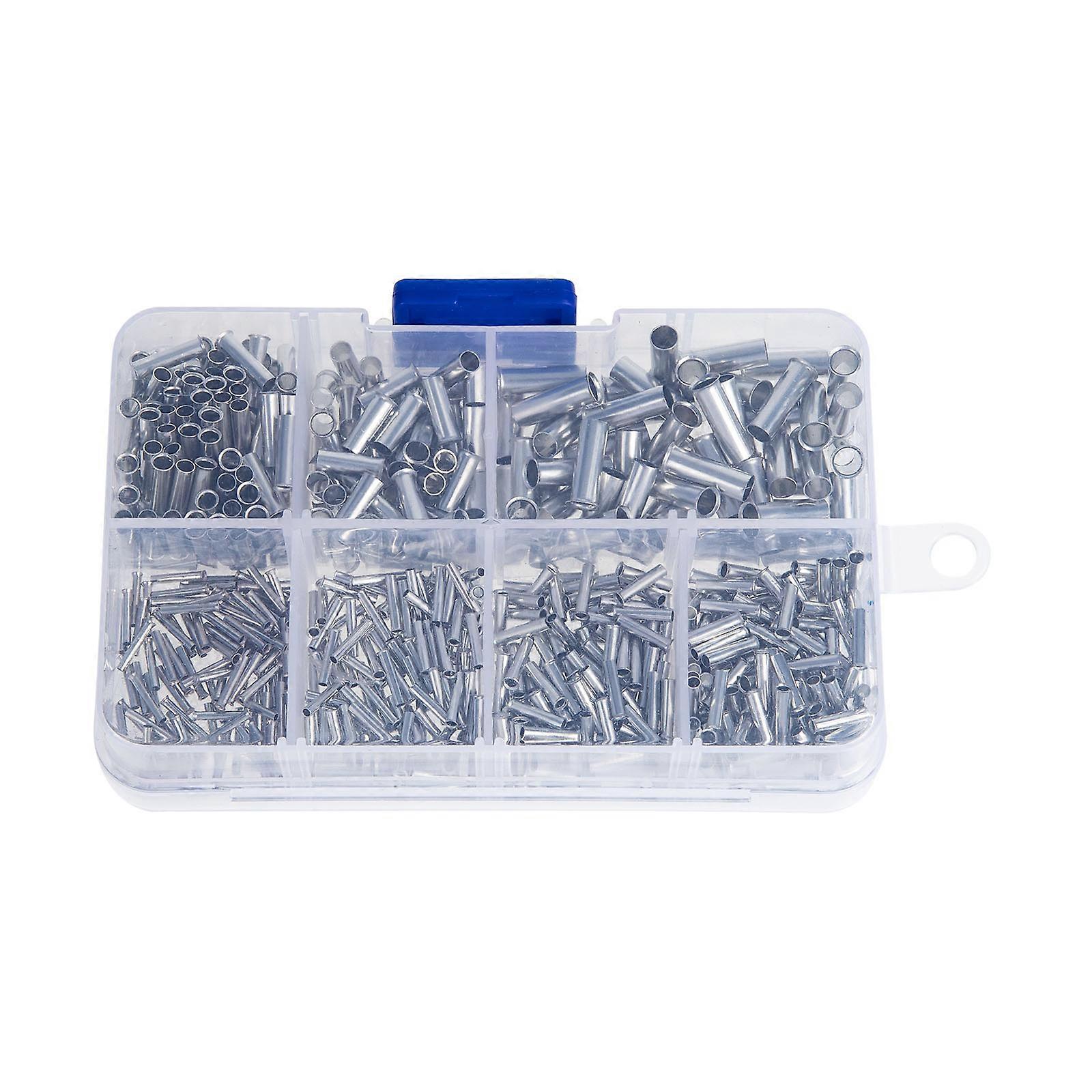 600pcs Wire End Ferrules Non Insulated Ferrules Pin Cord End Terminals Assortment Kit