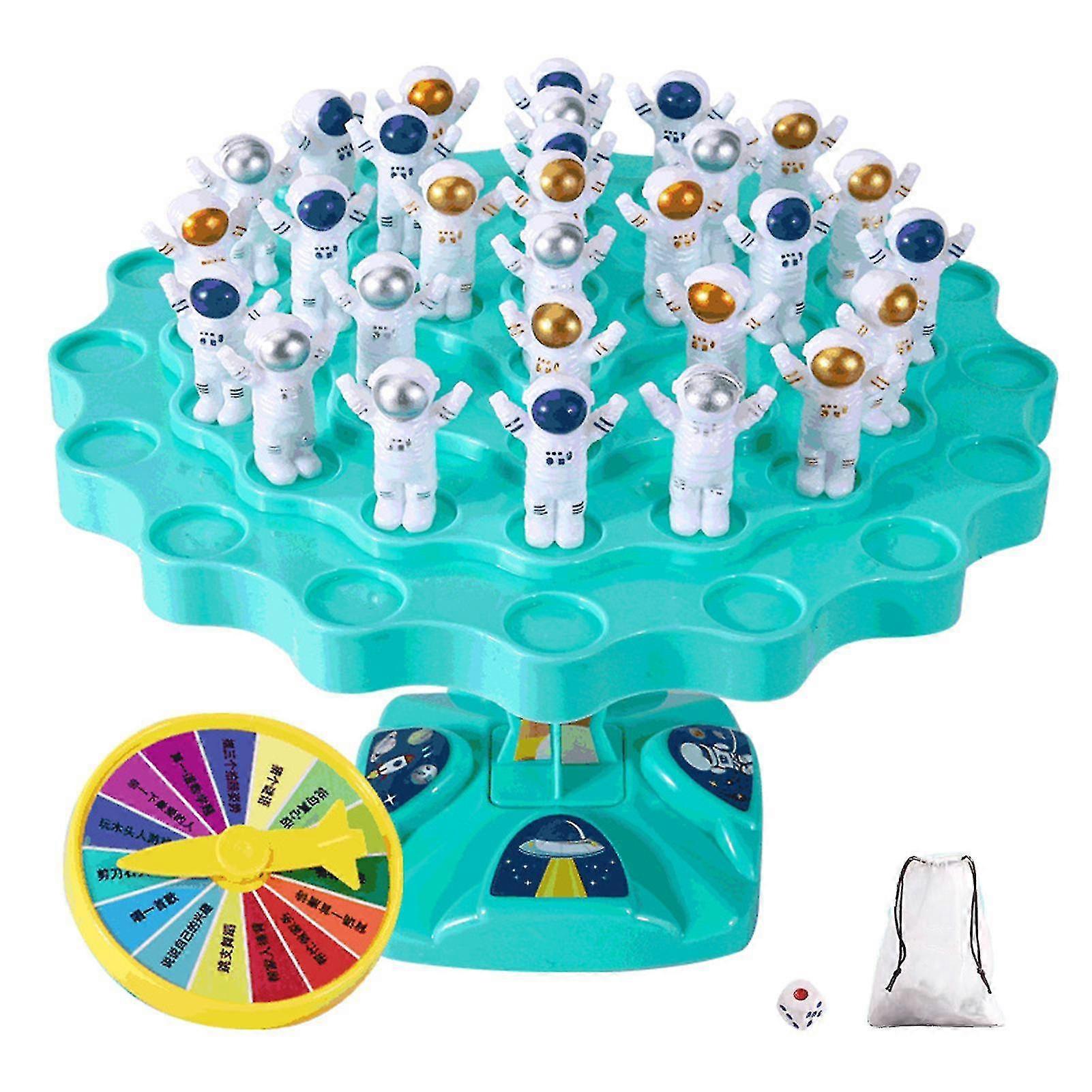 1 Set Interactive Astronaut Balance Game Fun Early Education Desktop Smooth Space Puzzle Toy For Kids