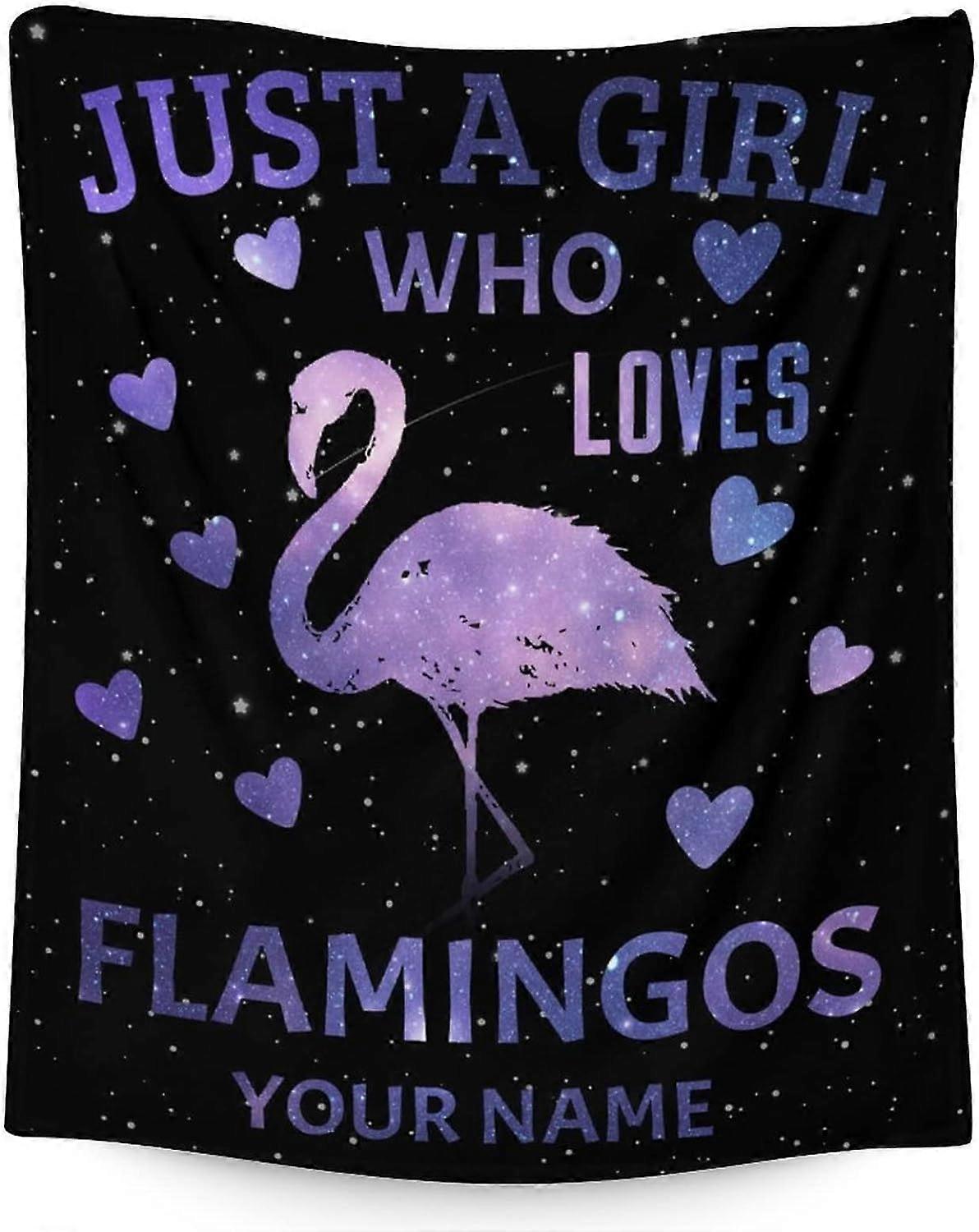 Flamingo Blanket Gifts - 40"x50" Cute Throw Blanket for Adults, Kids - Pink Soft Plush Blankets for Couch, Sofa