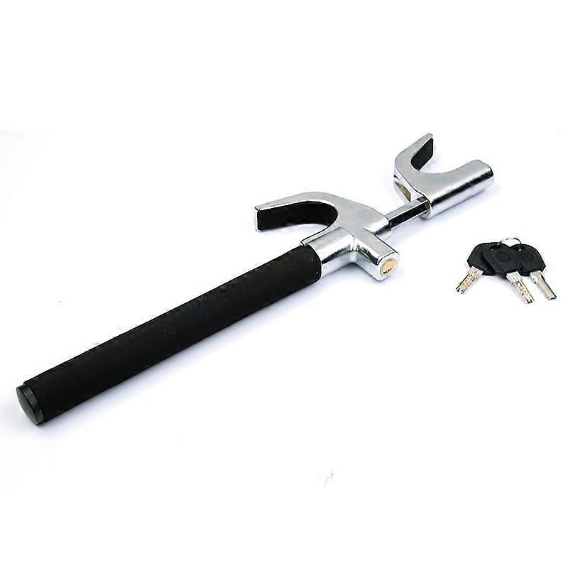 Steering Wheel Lock Universal Car Lock Anti-Theft Device Retractable Steering Lock with 3 Keys for Auto/Truck/SUV/Van