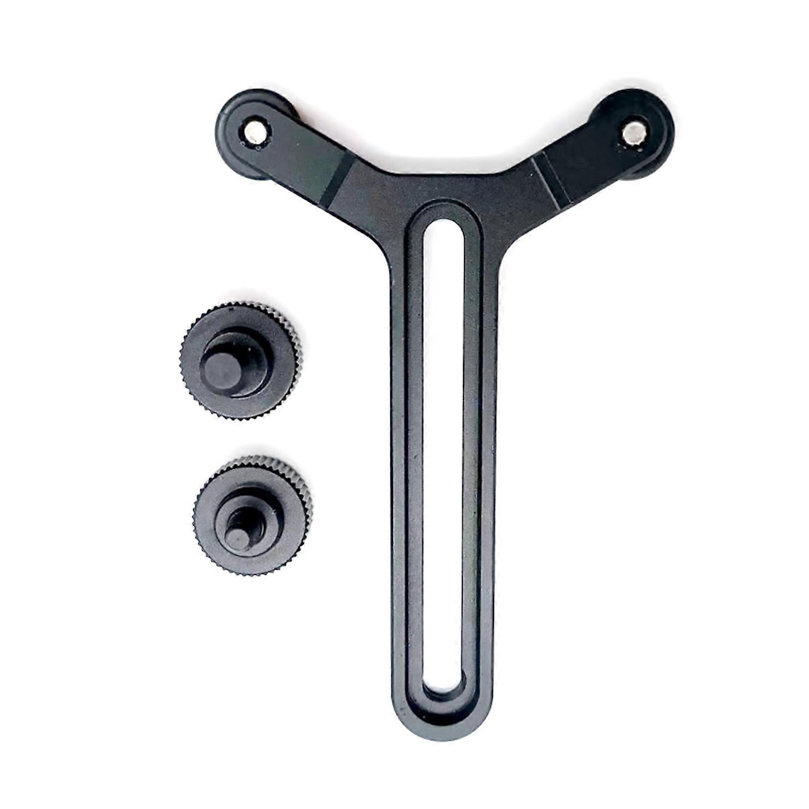 Y-förmige Objektivhalterung Doppelräder Objektivstützsystem 22-715 mm Höhenverstellung für DJI RS3 Gimbal-Kamerazubehör