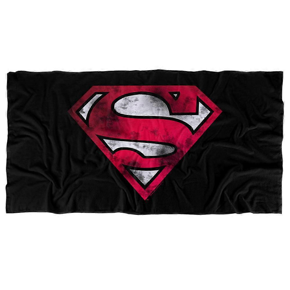 y598Superman War Torn Shield Toalla de playa kanr598