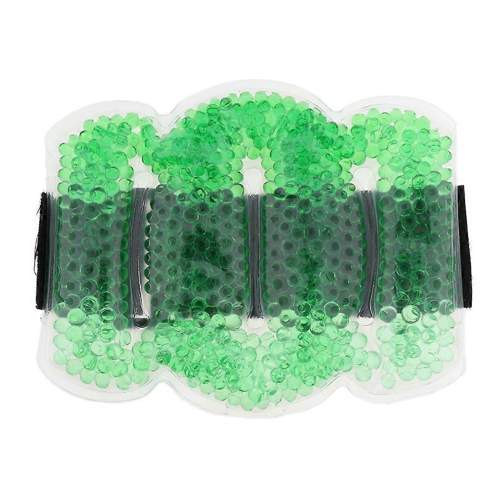 Reutilizable Gel Beads Hot Cold Compress Ice Pack Codo Muñeca Muscle Wrap Green