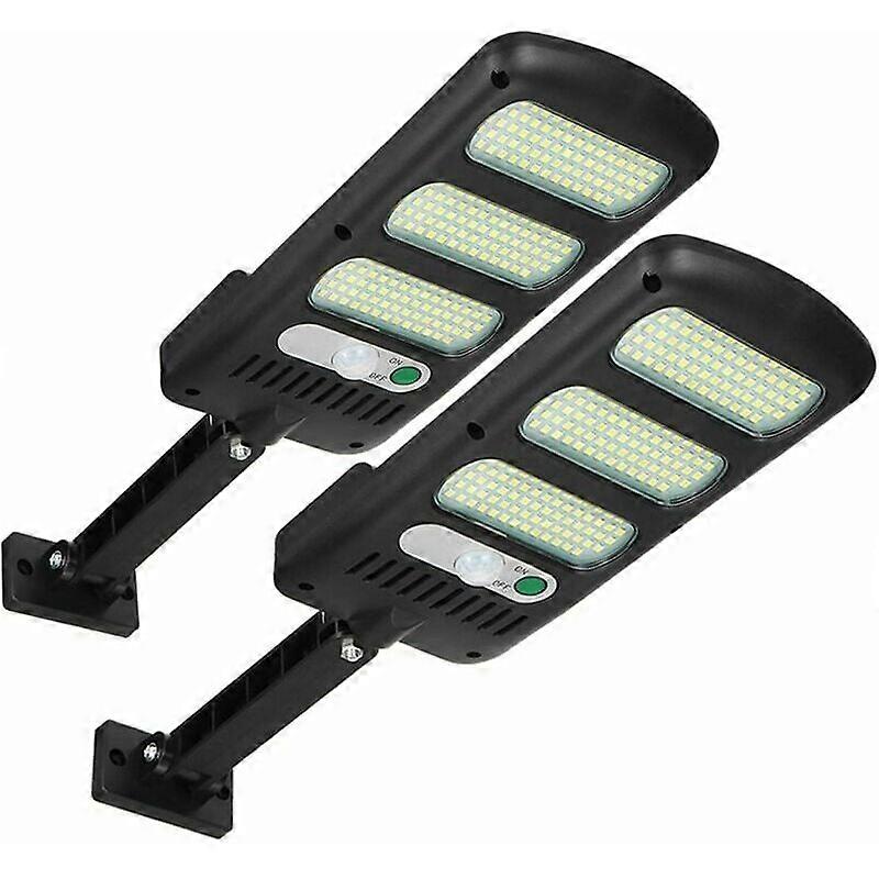 Lampe Solaire Extrieure 213 LED avec Dtecteur de Mouvement 180 tanche Rglable Mur Jardin Rue Porche 2pcs