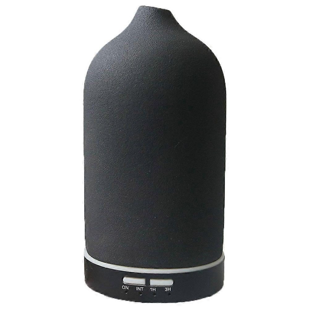 Aroma Diffuser, Black Ceramic Essential Oil Diffuser, BPA-Free Aromatherapy Diffuser with Timing Function, Automatic Power-Off Fragrance Lamp for Home