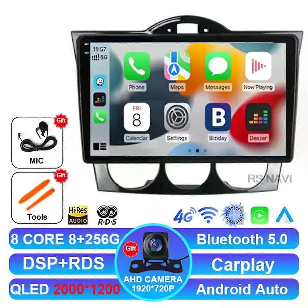 Android 14 Car Radio For Mazda Rx8 Rx-8 2004 - 2008 5g Wifi Dsp Head Unit Stereo Bt 4g Lte Multimedia Navigation 2 Din Gps 2din