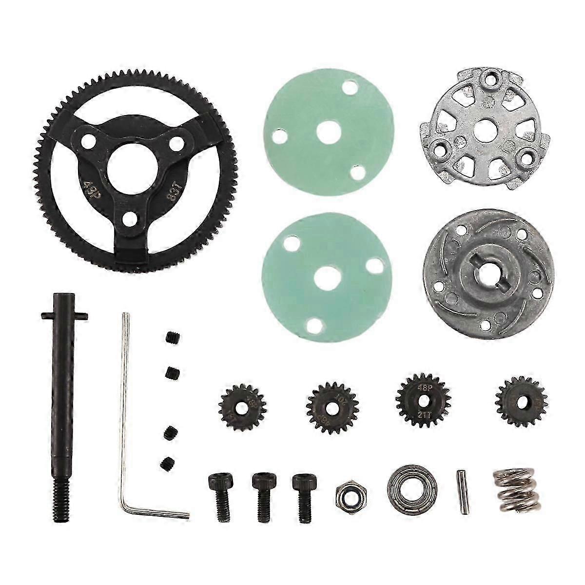 Metall 0,8m 48p Stirnrad -Zahnradsätze Für /Slash 2WD 1/10 Rc Automodellteile 83t