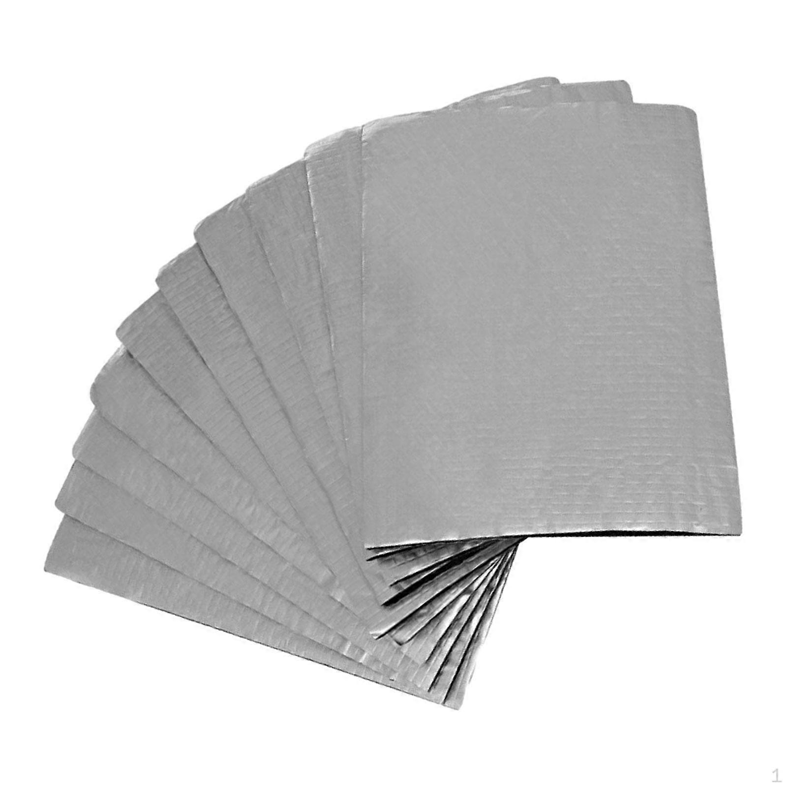 10Db autó hangtompító hőszigetelő szőnyeg hangszigetelő pad