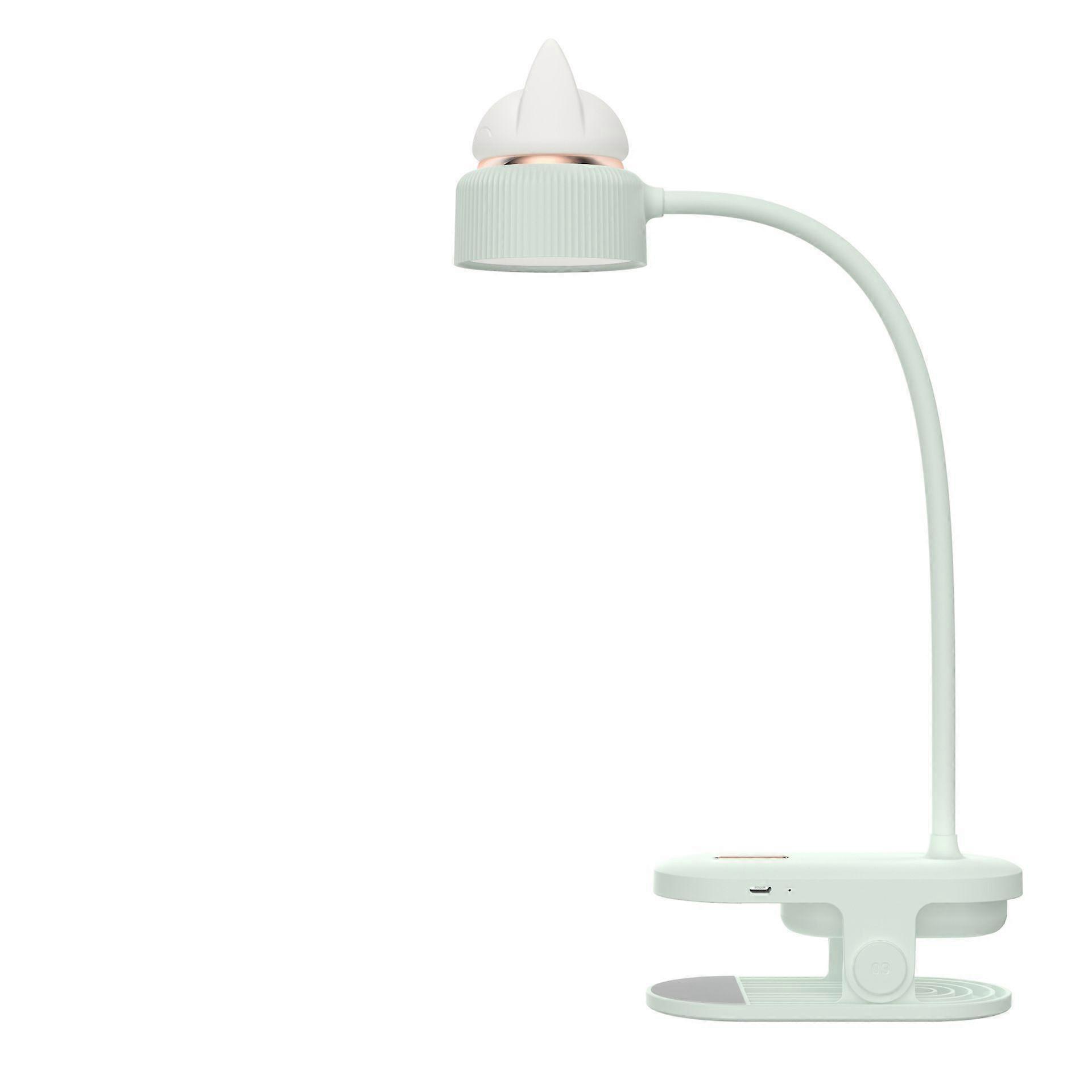 Flexible CLAMP LAMP with Nightlight/With USB Rechargeable Battery Reading Lamp for Desk, Bed, Bedside - Light, Practical - Perfect for Children -green