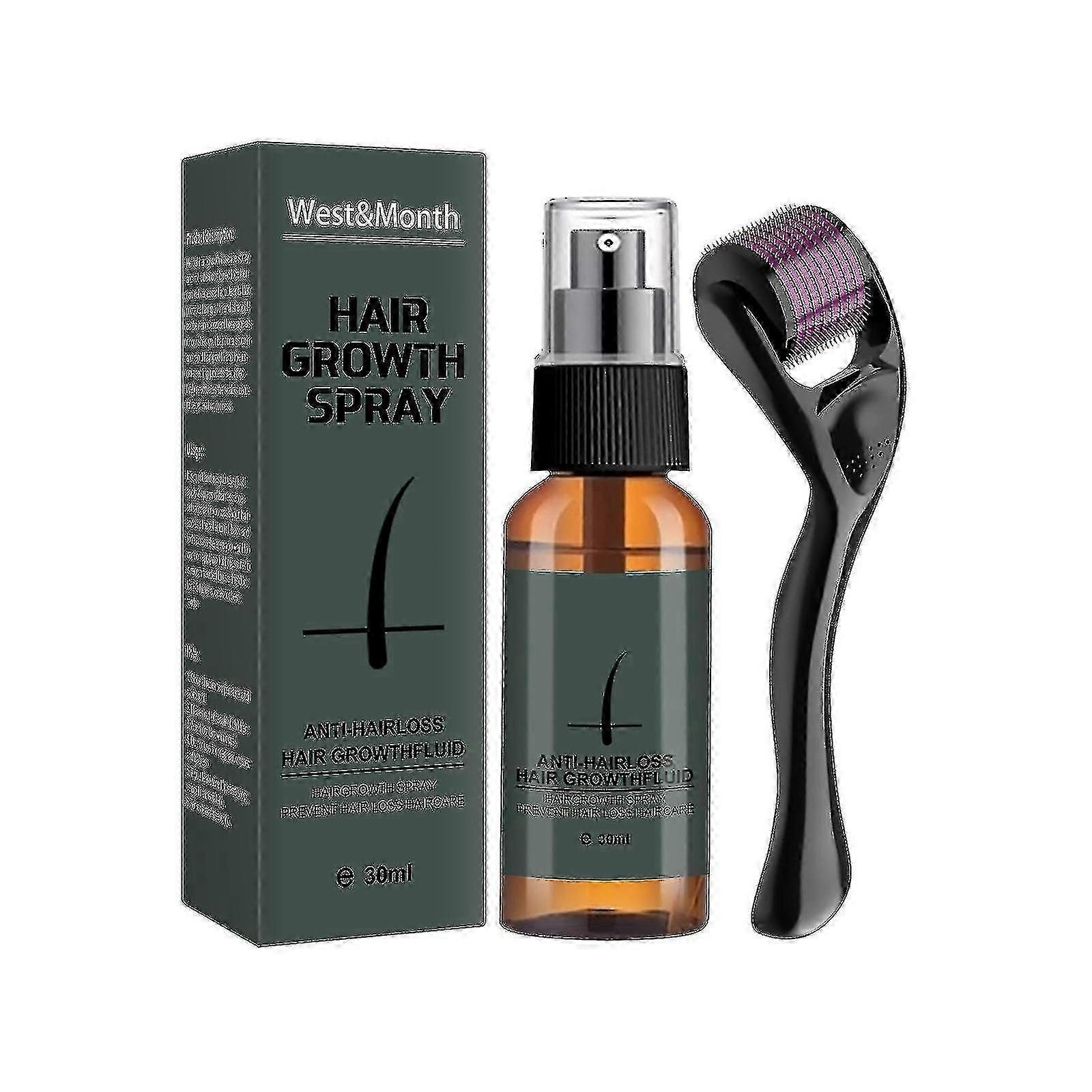 Herren Bartwuchs Roller Kit Herren Bartwuchsöl Nährender Enhancer-M