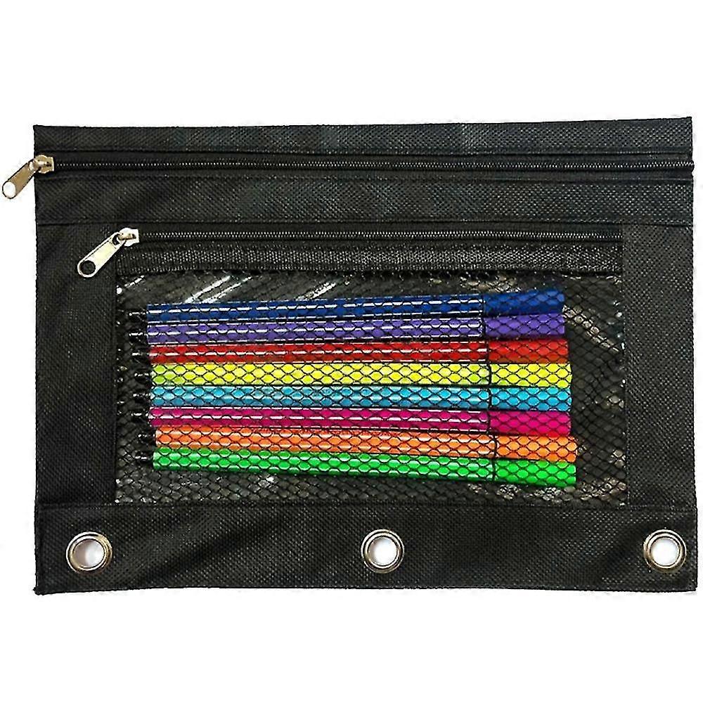 Accessories Cosmetic Mesh Nylon Polyester Pencil Case Bag Pouch Zipper Case Bag