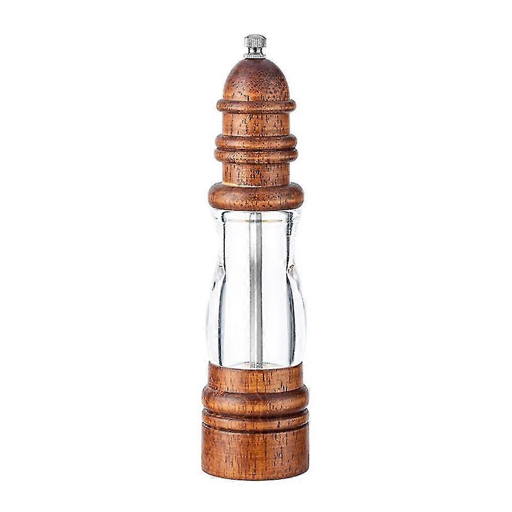 Wooden Salt And Pepper Grinder Set - Premium Wood Salt And Pepper Mill Set With Adjustable Ceramic Core