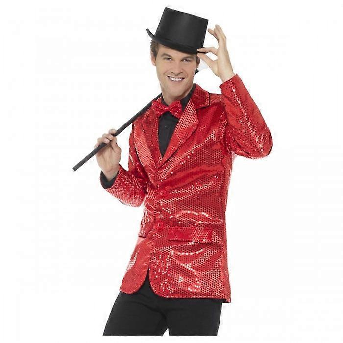 Smiffys Unisex Adult Sequin Costume Jacket