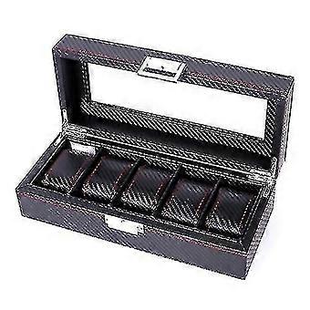 Fiber Pu Watch Box Jewelry Stora Box Pack Box, : 05 Watch Posits