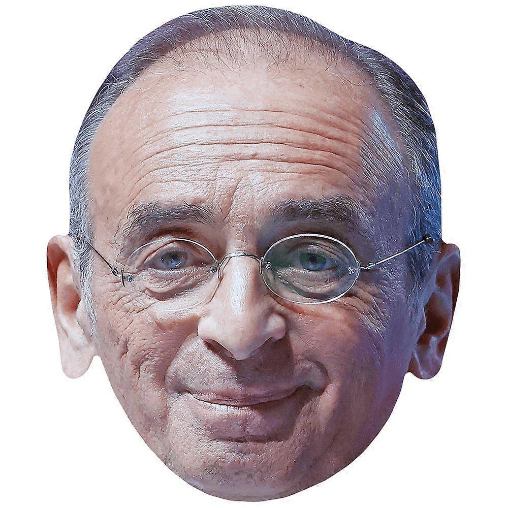 Eric Zemmour (Glasses) Celebrity Mask, Flat Card Face