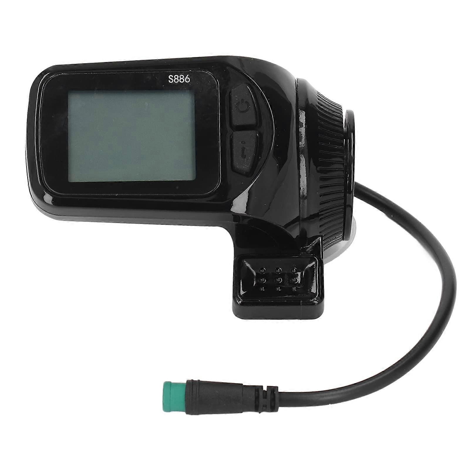 Electric LCD Display Meter, 24V 36V 48V 60V, LCD Display Panel Display for Electric Scooter, Low Failure Rate, Speedometer Computer