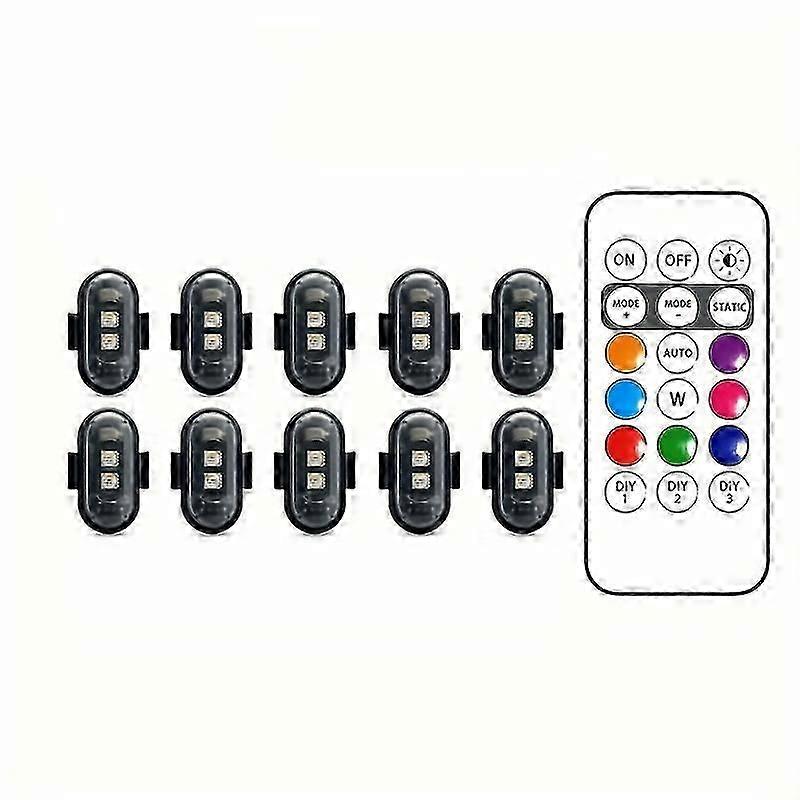 Lys op om natten: RGB LED-flystroboskoplys til motorcykler Fly 8 helikoptere