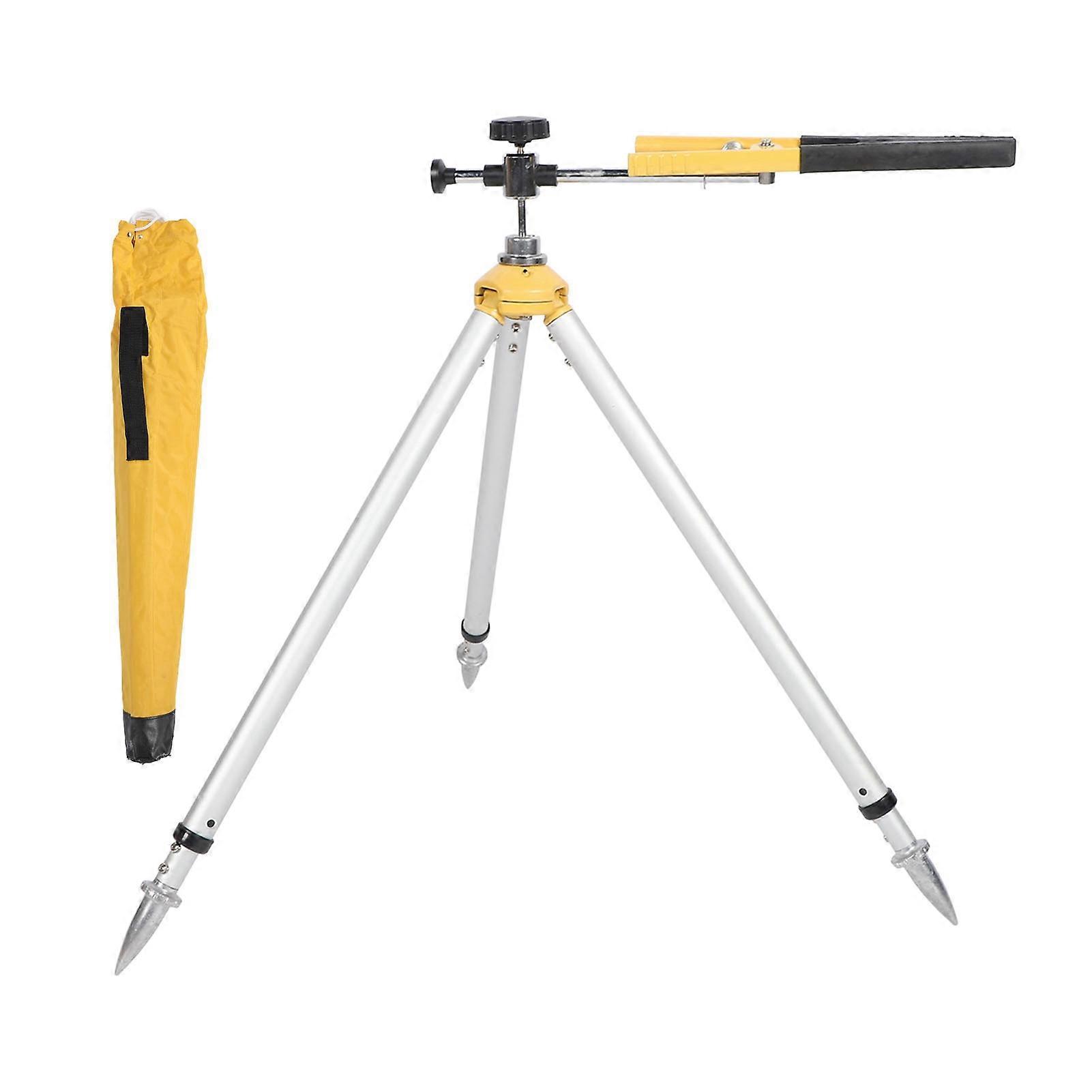 Total Station Prism Pole Support 62‑88cm Retractable Height Aluminum Alloy Adjustable Mini Tower Ruler Clamp Bracket